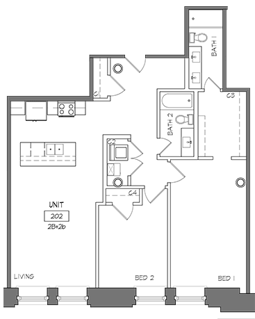 Loft style apartments