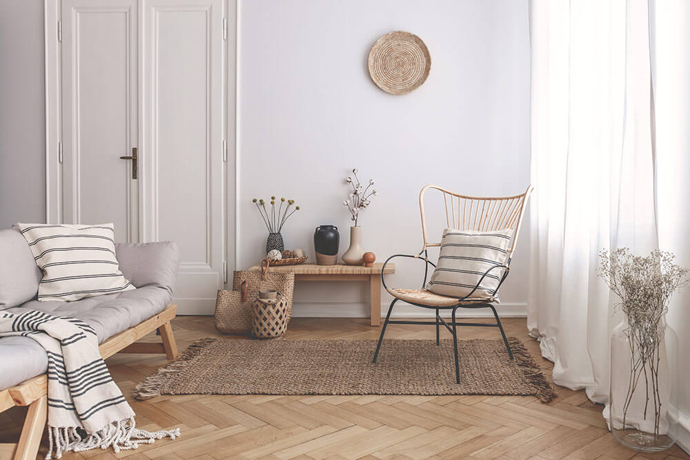 Simple modern loft apartment with neutral color scheme